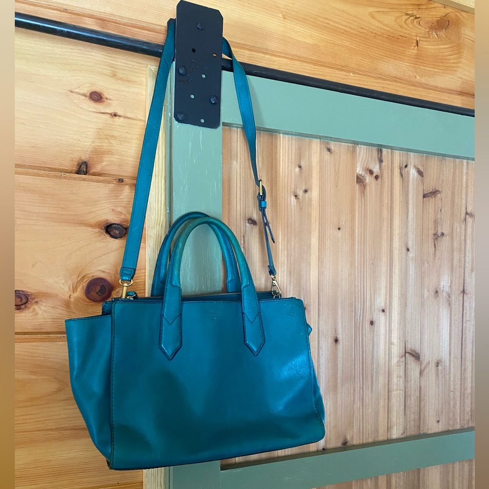 Teal Fossil Tote Bag